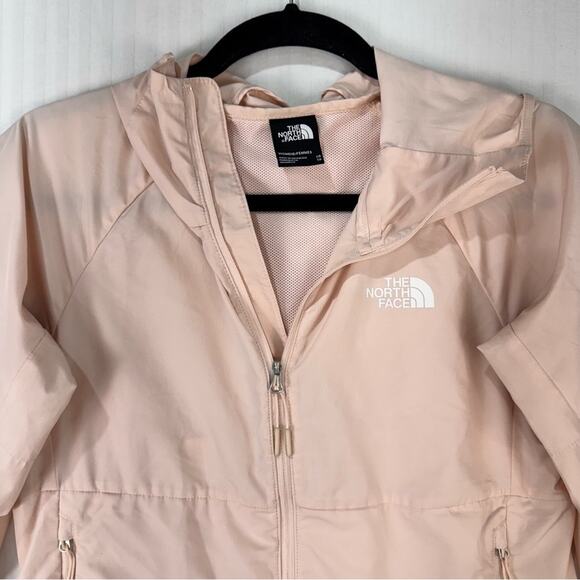 The North Face WINDWALL Pastel Pink Hooded Windbreaker Jacket Women Size X-Small - Picture 2 of 5